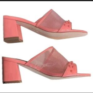 BRAND NEW ELDITAS BLOCK HEEL OPEN TOE SLIDES SANDAL